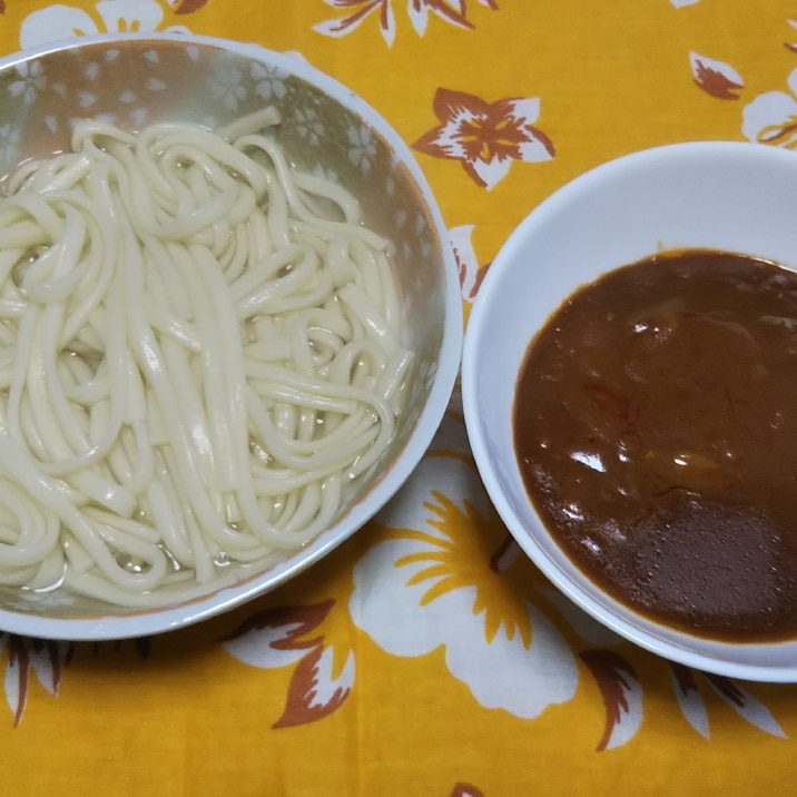 釜揚げうどんで和風カレーつけ麺☆